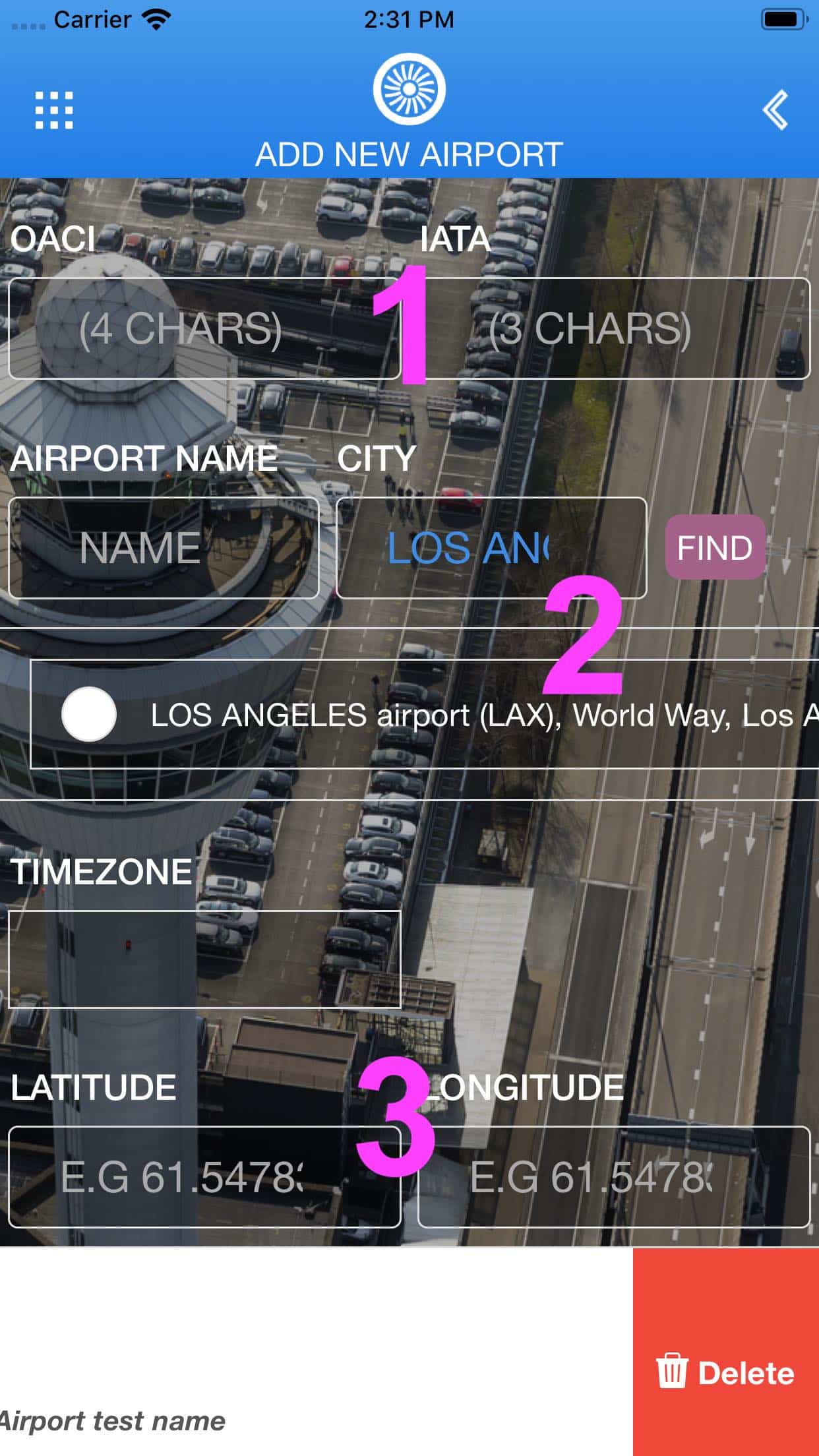 My Airports - FlightLog